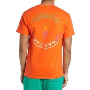 Carrots By Anwar Carrots Men's Circle Logo Tee T-Shirt in Orange in X-Large